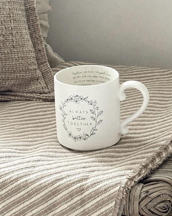 Beige Moments Mug - Always Better Together - Neutral Ceramic Coffee Cup