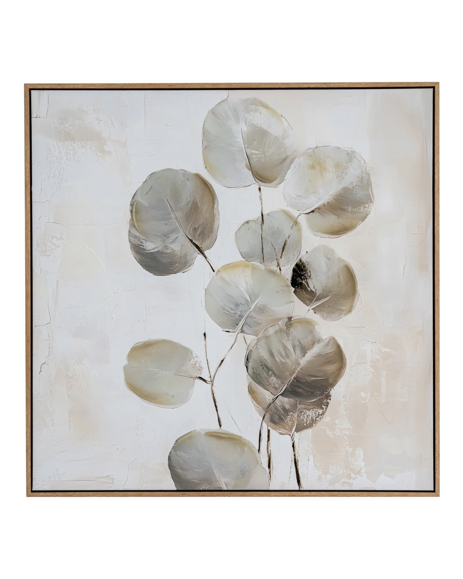 Silvra Large Neutral Eucalyptus Picture In Frame