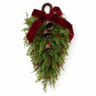 Spruce Hanging Swag with a Burgundy Bow