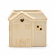 Small Cream Ceramic House Wax Melt Burner