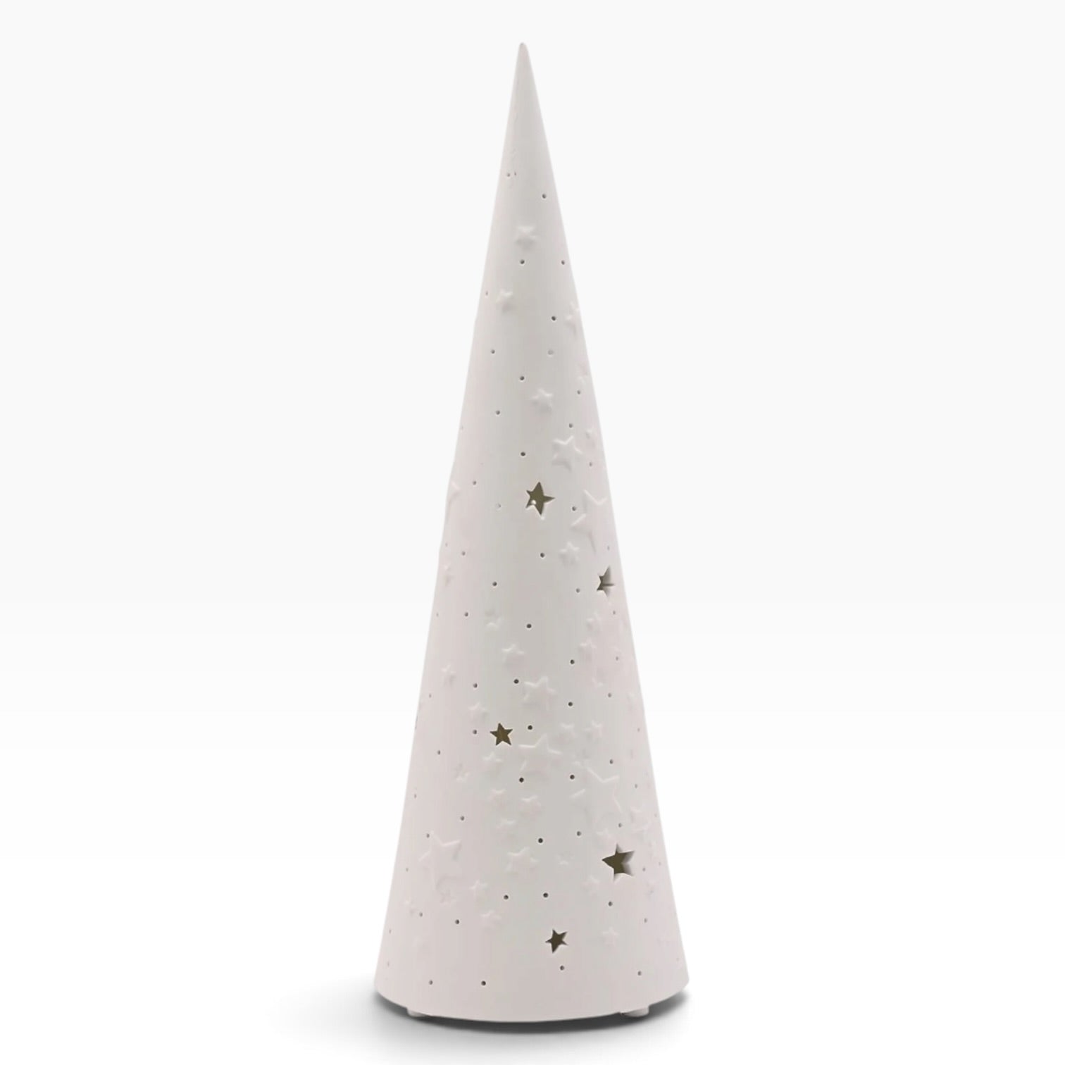 White Porcelain Christmas Tree Lamp