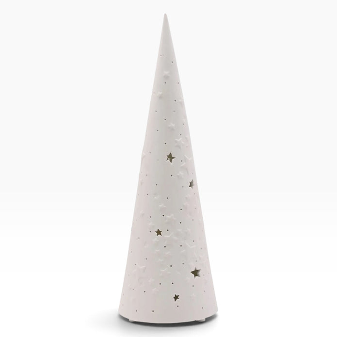 White Porcelain Christmas Tree Lamp