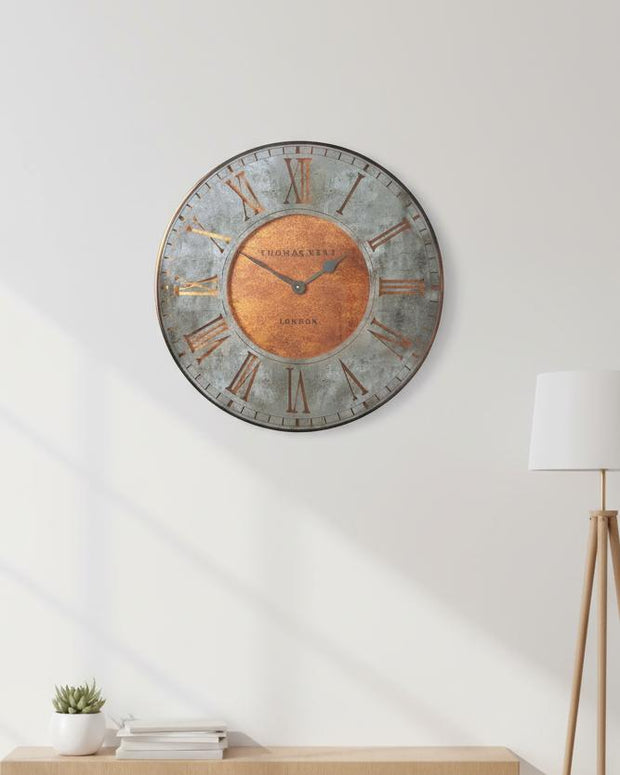 Thomas Kent 21-inch Florentine Star wall clock by Gallery Direct, featuring a decorative star design and vintage-style clock face.