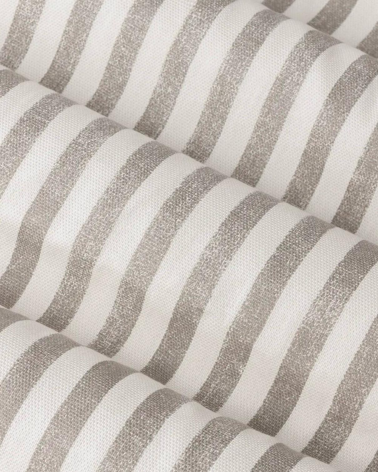 Riva Home yard natural striped blackout eyelet curtains in black and beige with soft fabric and eyelet top design.