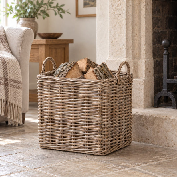 Burley Rattan Square Storage Basket