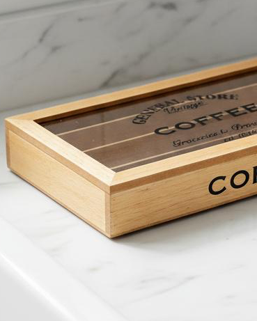 Nespresso Coffee Pod Wooden Storage Box
