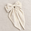 Cream Velvet Bow