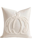 Cream Chenille Pumpkin Cushion Cover