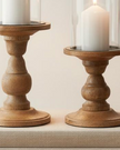 Glass Pillar Candle Holder