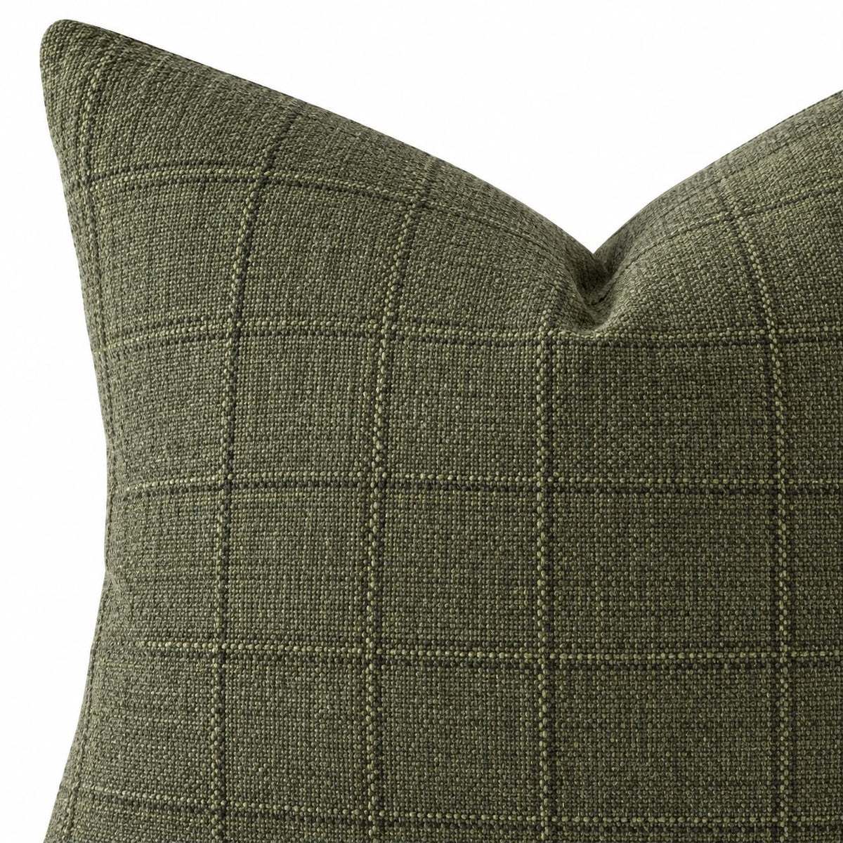Moss Green Woven Square Design Cushion Cover — product image 6