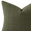 Moss Green Woven Square Design Cushion Cover — product image 6