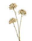 Artificial classic brown Allium stem by Hill Interiors, showcasing realistic faux flowers with multiple blooms on a slender stem.