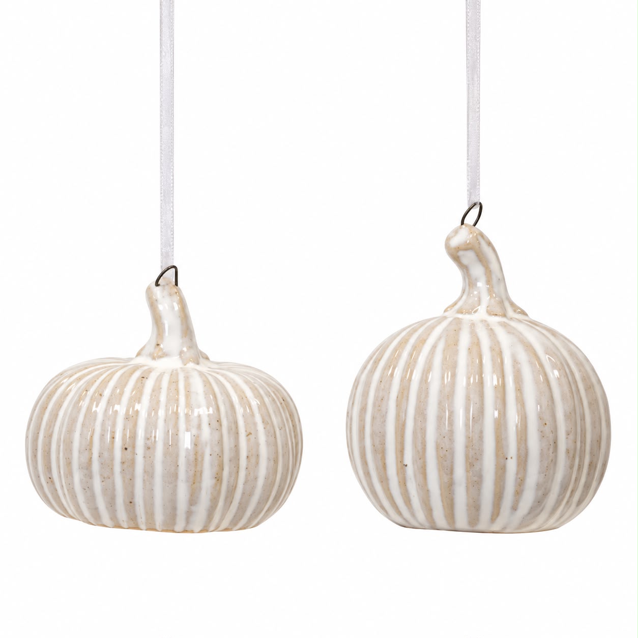 Hanging Ceramic Natural Pumpkin