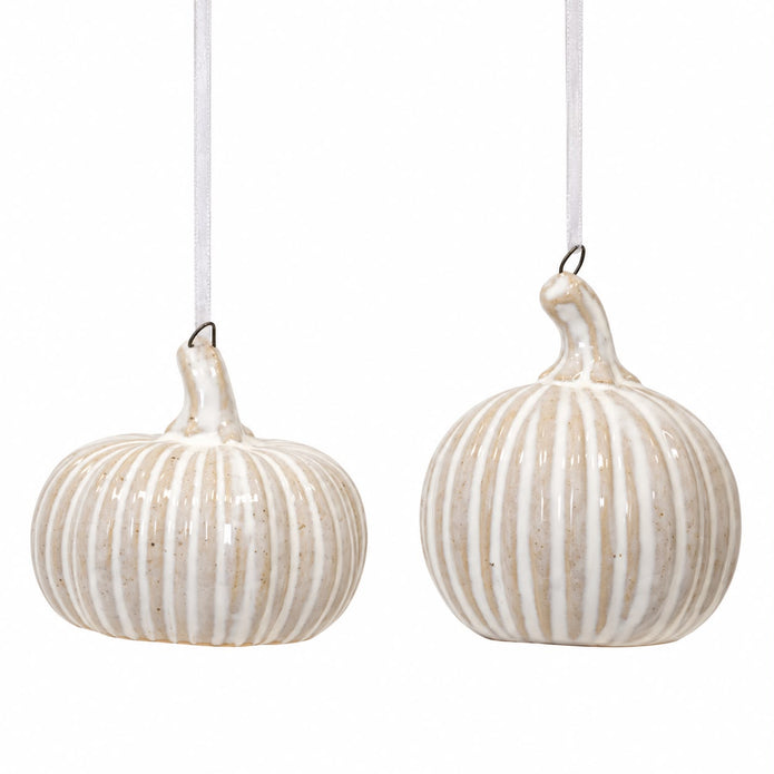 Hanging Ceramic Natural Pumpkin