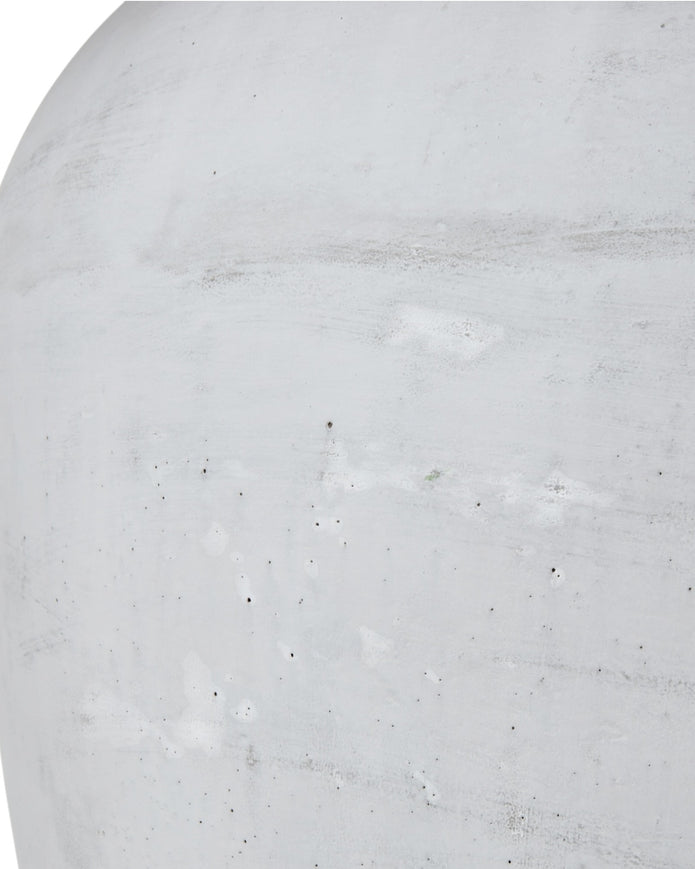 Extra large ribbed stone lamp by Hill Interiors, 82cm tall, with textured surface and modern lighting design.