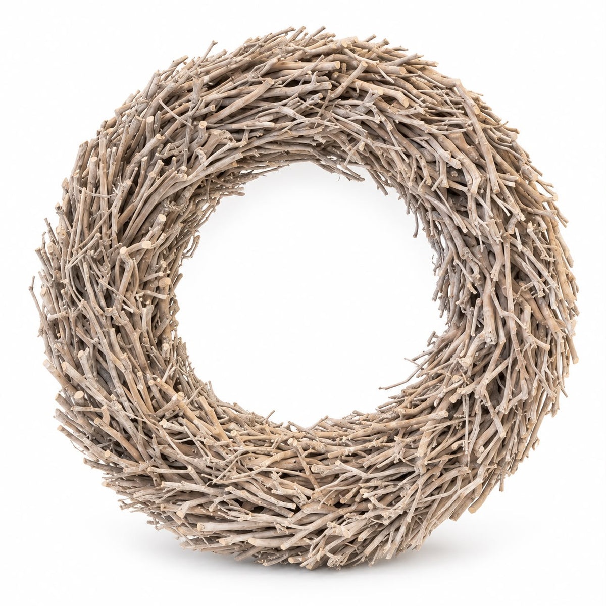 Root Branch Wreath Whitewash 45cm