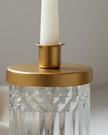 Brass And Glass Jar Candle Holder