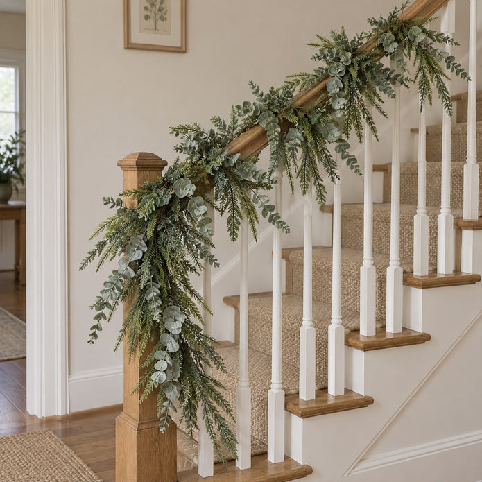 Artificial Luxury Green Spruce And Eucalyptus Garland — product image 4