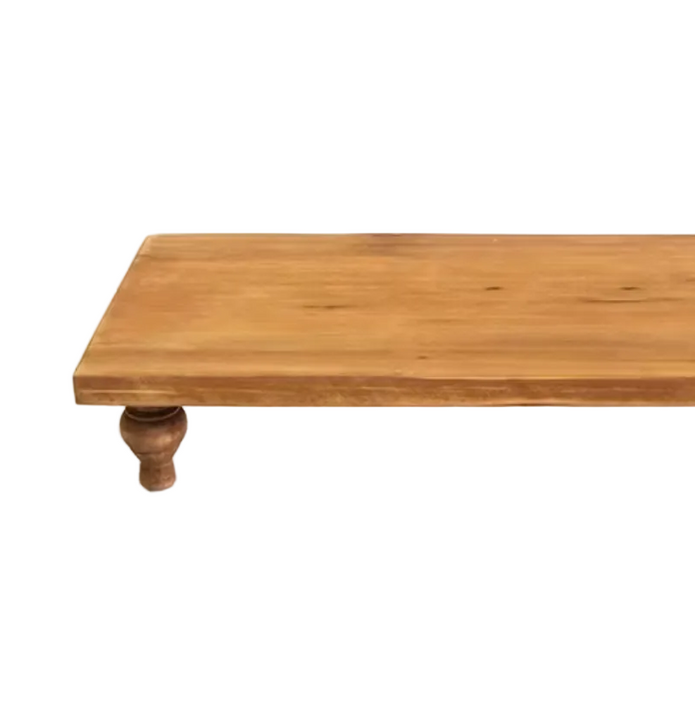 Footed Wood Coffee Station Board