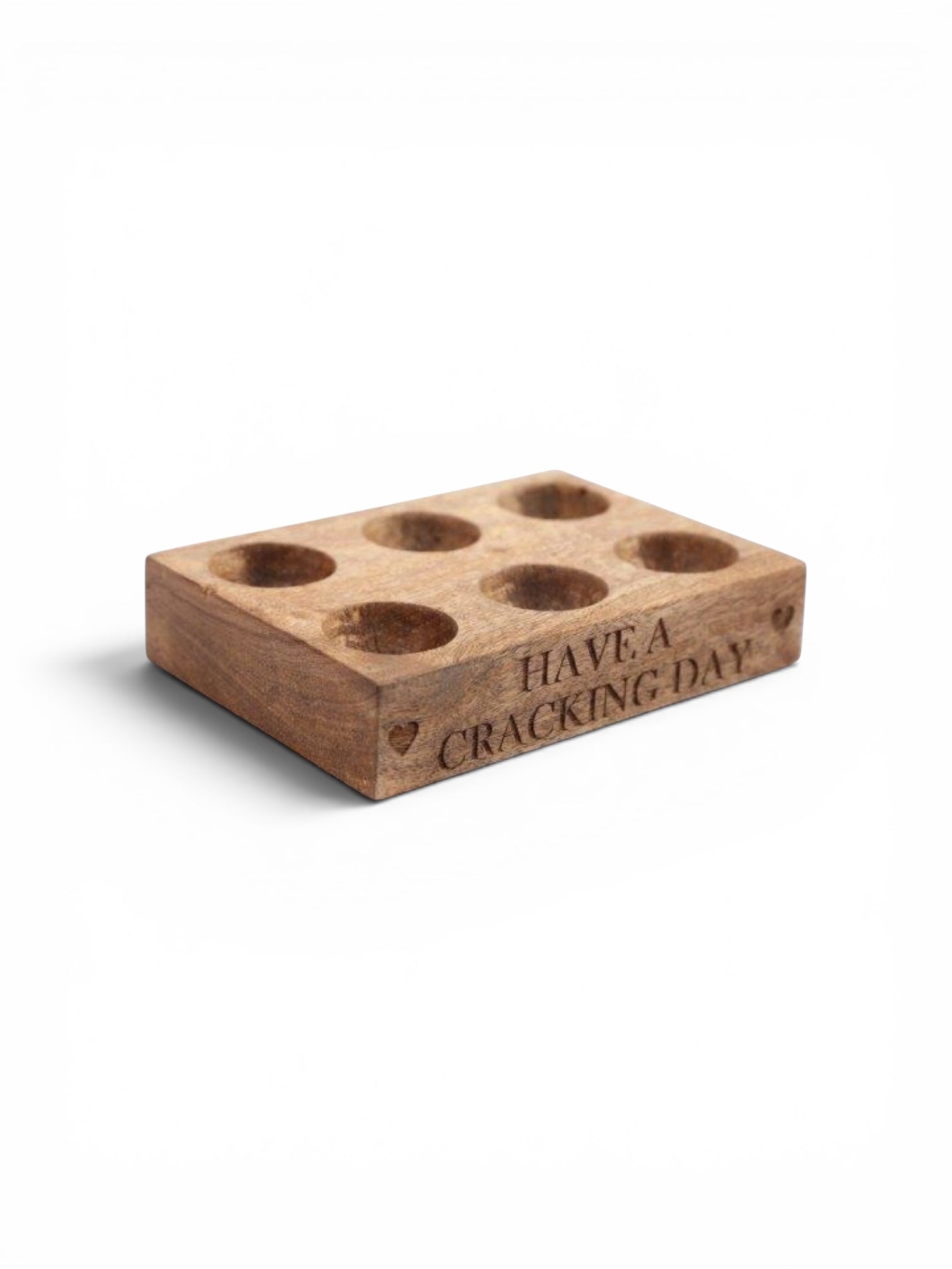 Wooden Egg Holder 'Cracking Day'