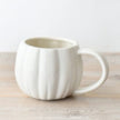 White Ceramic Pumpkin Mug