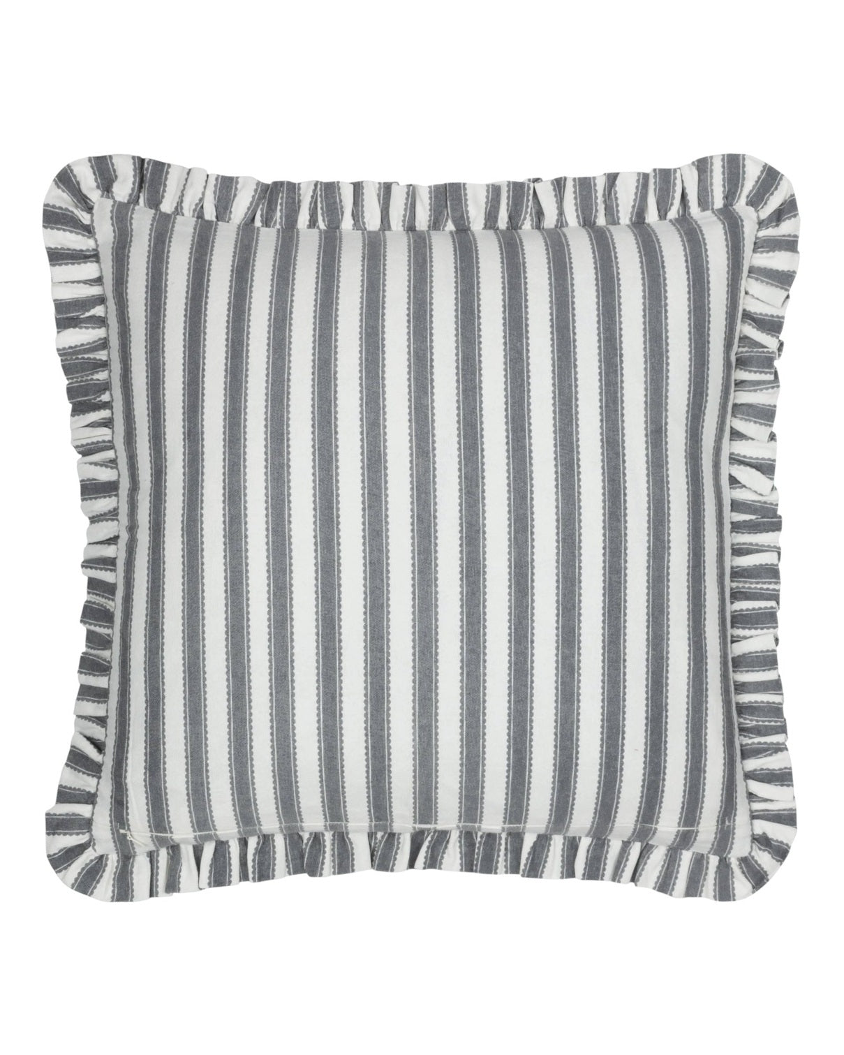 Delph Blue Sessile Leaf Ruffle Cushion Cover