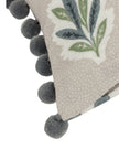 Delphi Beige Sessile Leaf Printed Cushion Cover