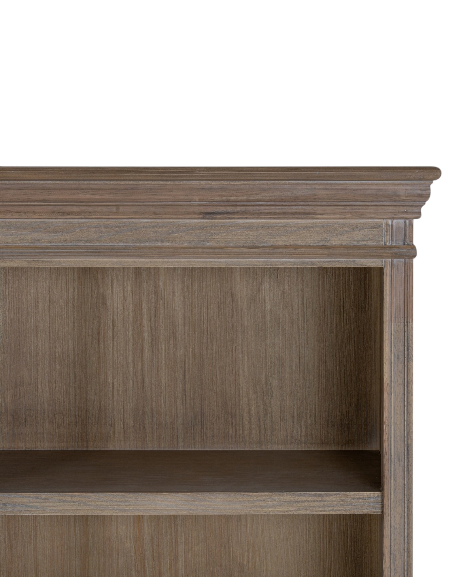 Delphine Collection large dresser top with three shelves from Hill Interiors, showcasing stylish furniture and mirror design.