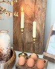 Antique Brass Effect Taper Candlestick