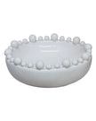 Extra Large White Bobble Edged Bowl