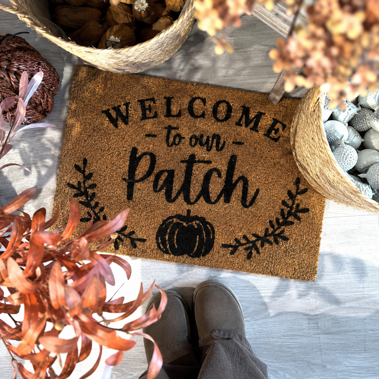 Welcome To Our Patch Doormat