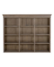 Large Delphine Collection 3-shelf dresser top from Hill Interiors, showcasing a stylish wooden furniture piece with storage shelves.