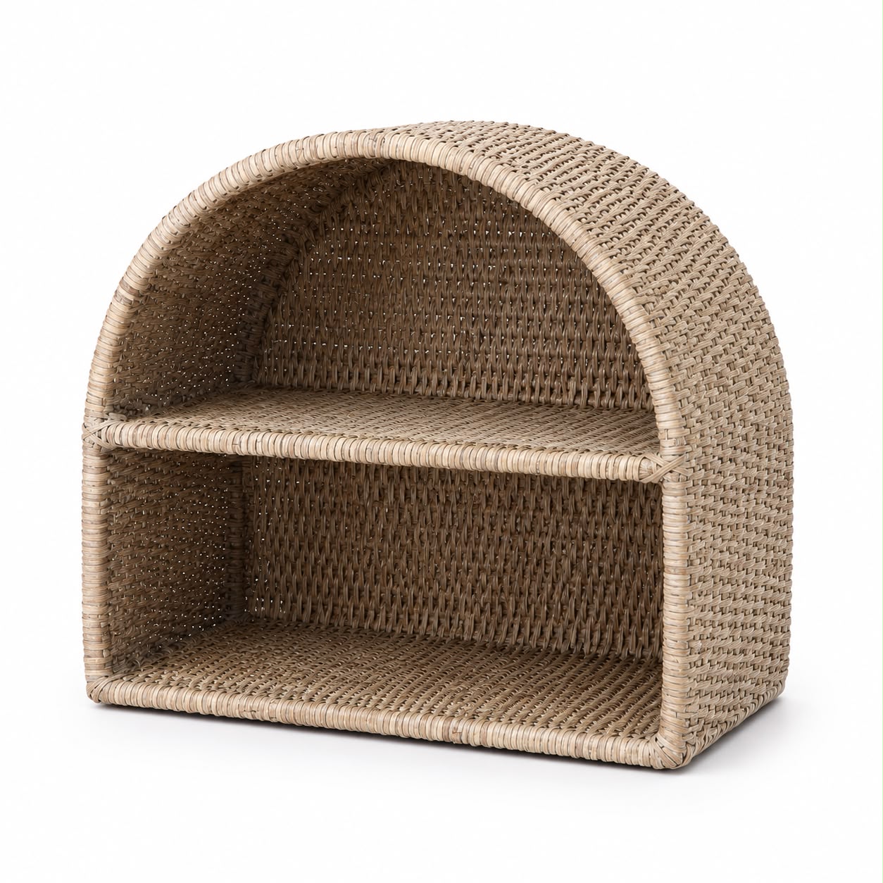 Wickham Rattan Arched Shaped Shelving Unit