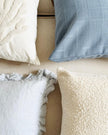 Neutral Embroidered Coral Cushion Cover