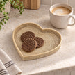 Wickham Rattan Heart Tray