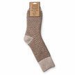 Cappuccino Herringbone Cosy Socks