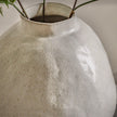 Palawan Neutral White Stoneware Footed Vase