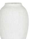 Ashen white matte tall vase by Hill Interiors, featuring a sleek, modern design with smooth surface and elegant shape.