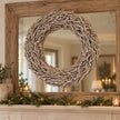 Root Branch Wreath Whitewash 45cm