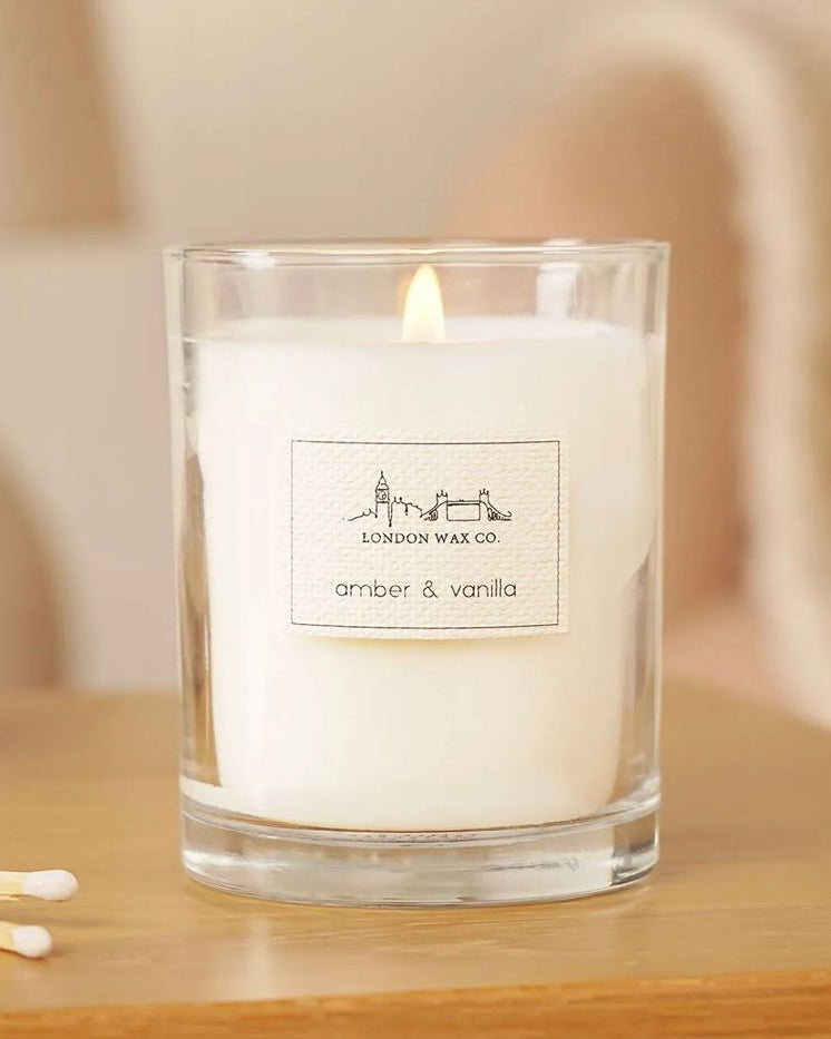 London Wax Company Lidded Candle - Amber & Vanilla