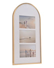 Arched Top Gold And White Multi Photo Frame