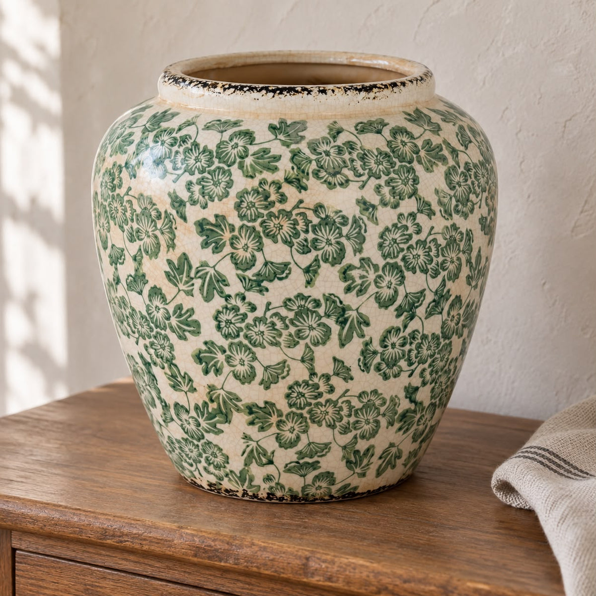 Green Floral Ople Vase — product image 3
