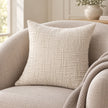 Cream Chenille Textured Cushion Cover