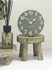 Natural wooden round rustic display riser by Gisela Graham, perfect for home decor, available in small or large sizes.