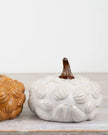 Large Neutral Ceramic Pumpkin Decor