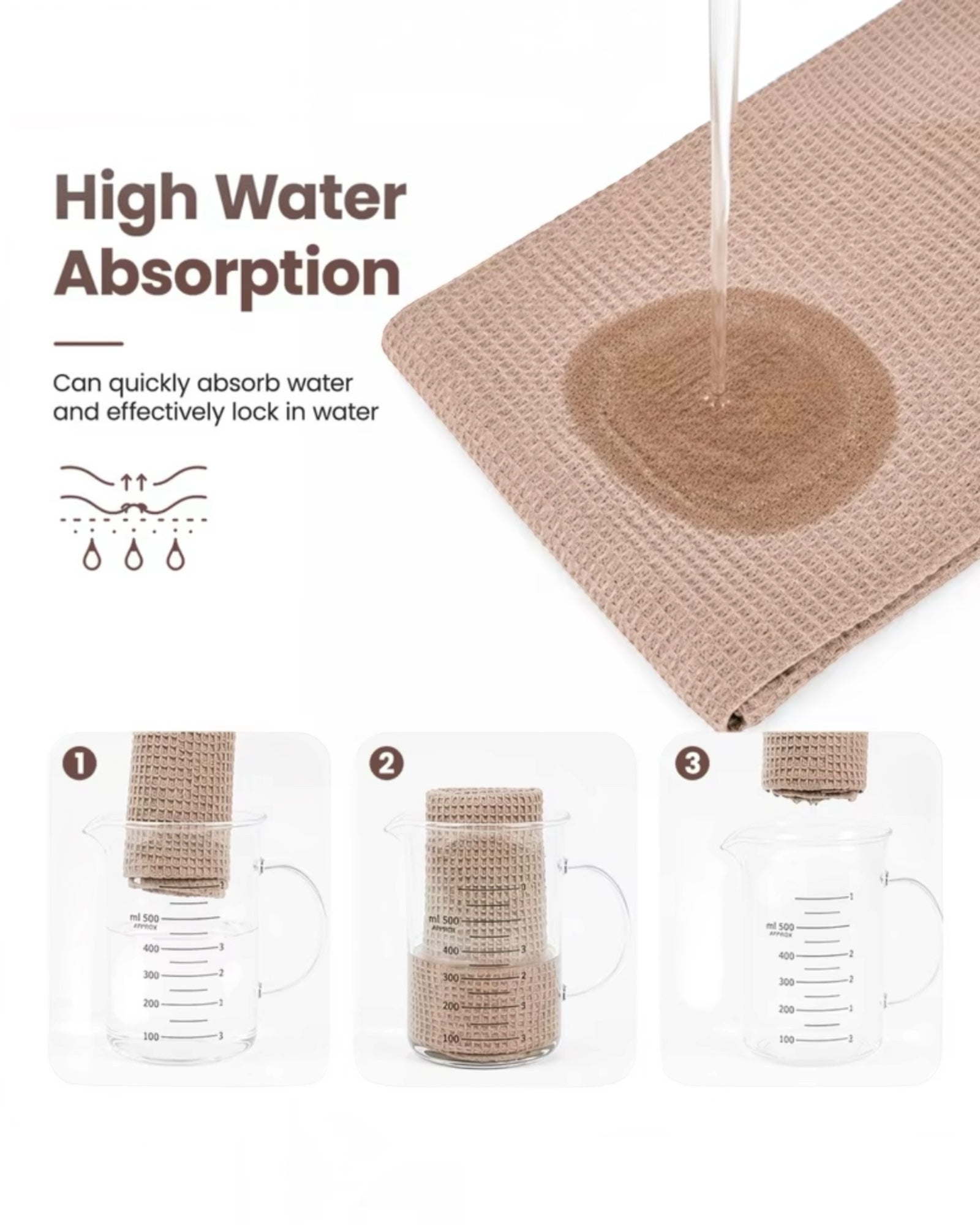 Neutral Cotton Tea Towels - Set of Three