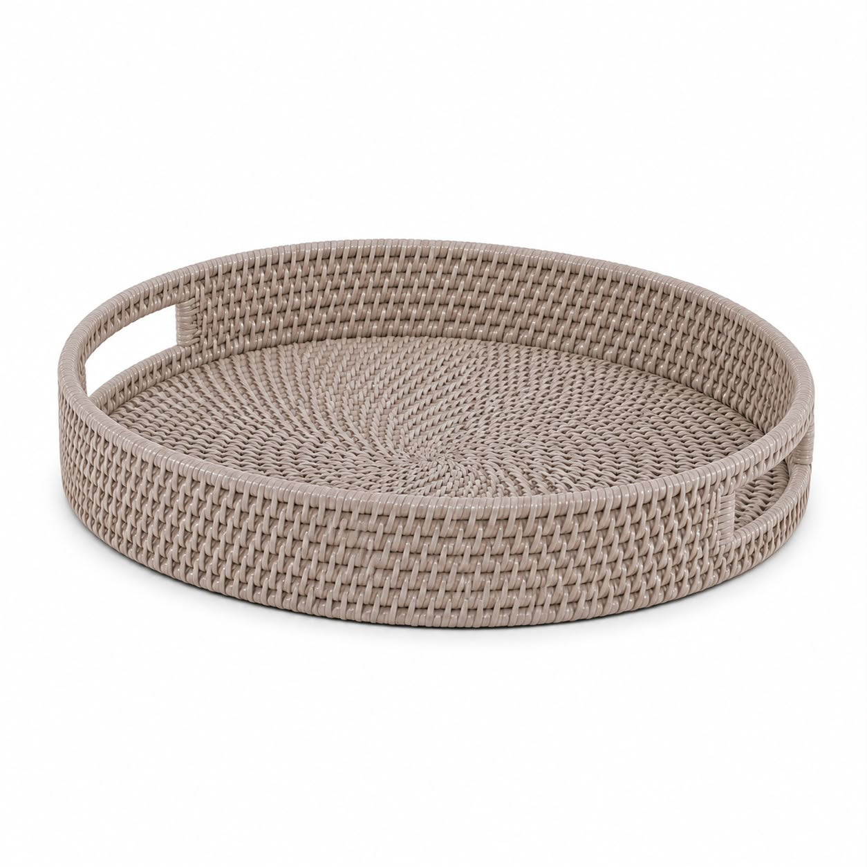 Rattan Oval Small Tray With Handles