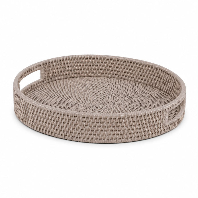 Rattan Oval Small Tray With Handles