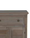 Large Delphine Collection dresser base with 6 doors and 3 drawers from Hill Interiors, showcasing a spacious, modern furniture piece.