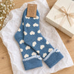 Blue Heart Cuff Cosy Sock